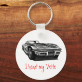 私は私の'ヴェットハート キーホルダー (正面)