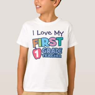 私は私の一学年の先生の子供T-Shirを愛します Tシャツ