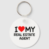 私は私の不動産の実在代理人を愛する キーホルダー (正面)