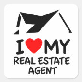 私は私の不動産の実在代理人を愛する スクエアシール (正面)