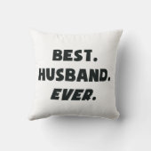 私は私の世界の最も最高のな夫を愛します クッション (裏面)