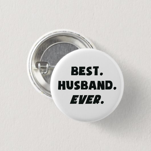 私は私の世界の最も最高のな夫を愛します 缶バッジ (正面&裏面)