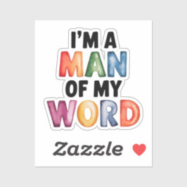 私は私の世界の男だ シール