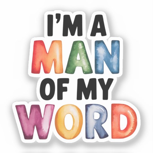 私は私の世界の男だ シール (正面)