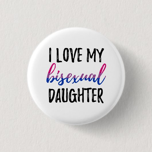 私は私の両性の娘を愛します 缶バッジ (正面)