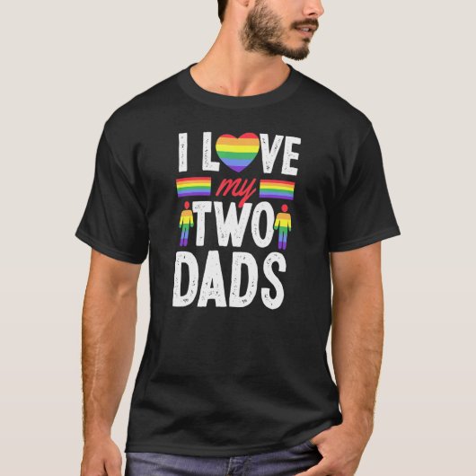 私は私の二つのパパゲイ父の日Son Daughtから Tシャツ (正面)