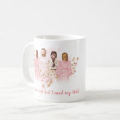 私は私の人を得ましたが、まだ私の女の子のマグを必要とします コーヒーマグカップ (正面左)