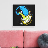 「私は私の人生が好き」オリジナルキャンバス キャンバスプリント (インサイチュ (リビング))