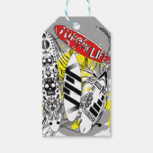 「私は私の人生が好き」サーフィンラベル ギフトタグ (正面)