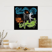 「私は私の人生が好き」バレーボールのポスター ポスター (キッチン)