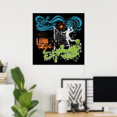 「私は私の人生が好き」バレーボールのポスター ポスター (ホームオフィス)