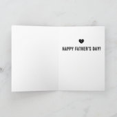 私は私の人生の中であなたを愛している：幸せな父の日 カード (内部)