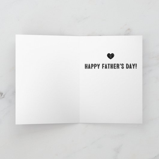 私は私の人生の中であなたを愛している：幸せな父の日 カード (内部)