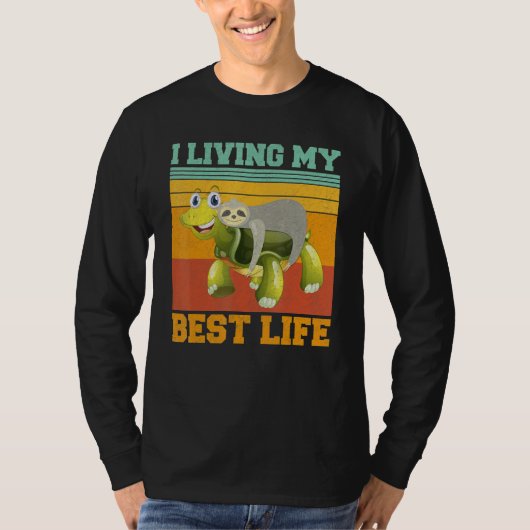 私は私の人生の最高のスマートルアニマルバディを生きる Tシャツ (正面)