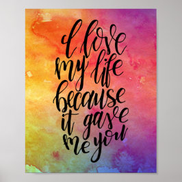 私は私の人生を愛してい与えるのは私のポスター ポスター