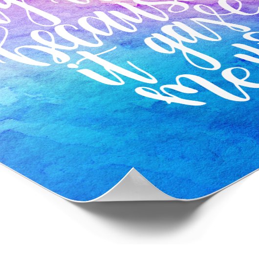 私は私の人生を愛してい与えるのは私のポスター ポスター (角)