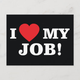 私は私の仕事のはがきが大好き ポストカード