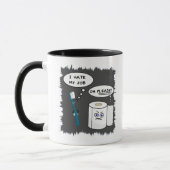 私は私の仕事のコーヒー・マグを憎みます マグカップ (左)