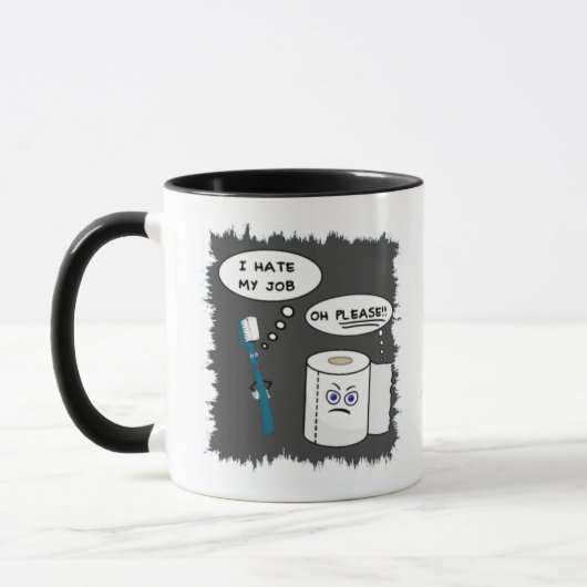 私は私の仕事のコーヒー・マグを憎みます マグカップ (左)