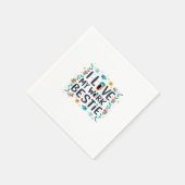 私は私の仕事のビーシークラシック スタンダードカクテルナプキン (角)