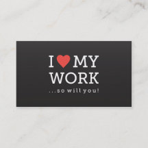 私は私の仕事の名刺の黒を愛します
