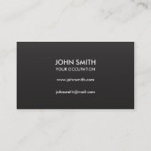 私は私の仕事の名刺の黒を愛します 名刺 (裏面)