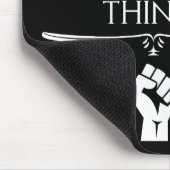 私は私の仕事は、私が抵抗し、私は物事を知っている マウスパッド (コーナー)