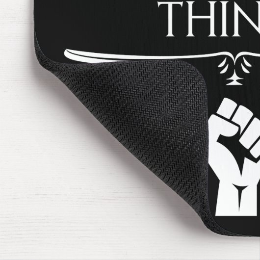 私は私の仕事は、私が抵抗し、私は物事を知っている マウスパッド (コーナー)