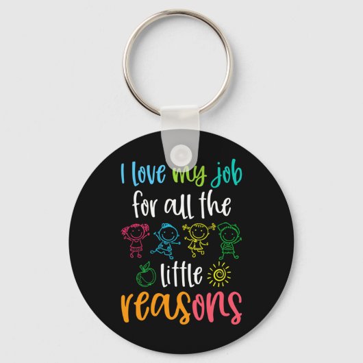 私は私の仕事を愛するすべての小さな理由100日 キーホルダー (正面)