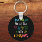 私は私の仕事を愛するすべての小さな理由100日 キーホルダー (裏面)