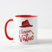 私は私の価値を知っています マグカップ (左)
