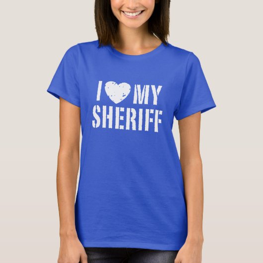 私は私の保安官を愛する Tシャツ (正面)