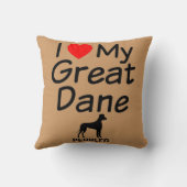 私は私の偉大なダンが大好き クッション (裏面)