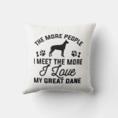 私は私の偉大なダンが大好き クッション (裏面)