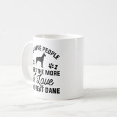 私は私の偉大なダンが大好き コーヒーマグカップ (正面左)