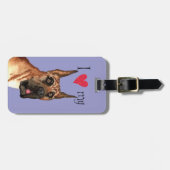 私は私の偉大なダンが大好き ラゲッジタグ (正面横)