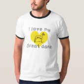 私は私の偉大なダンが大好き Tシャツ (正面)