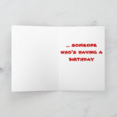 私は私の催眠性の目のバースデー・カードと調査します カード (内部)