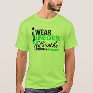 私は私の兄弟のためのライムグリーンを身に着けています Tシャツ