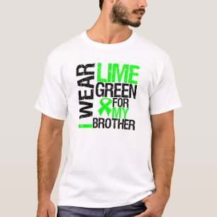私は私の兄弟のリンパ腫のためのライムグリーンを身に着けています Tシャツ