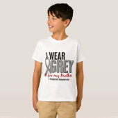 私は私の兄弟10の糖尿病のための灰色を身に着けています Tシャツ (正面フル)