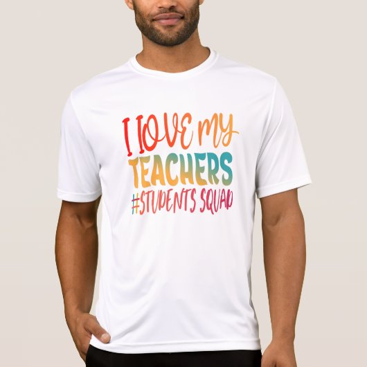 私は私の先生が大好き。 Tシャツ (正面)