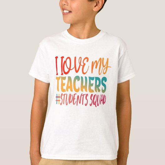 私は私の先生が大好き。 Tシャツ (正面)