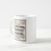 私は私の先祖のフランスのマグカップが大好き コーヒーマグカップ (正面左)