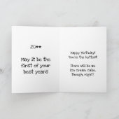 私は私の全てのチェインであなたを愛し、ハッピーバースデー カード (内部)