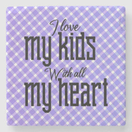 私は私の全てのハートで私の子供を愛する ストーンコースター