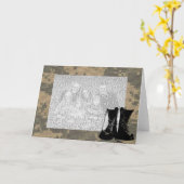 私は私の兵士のカスタムな写真のカムフラージュを愛します カード (黄色い花)