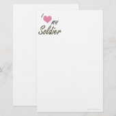 私は私の兵士を愛します 便箋 (正面/裏面)