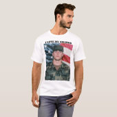 私は私の兵士を愛します Tシャツ (正面フル)