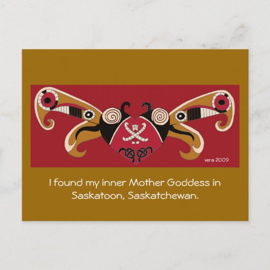 私は私の内の母の女神を見つけた ポストカード (正面)